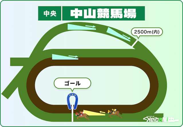 中山競馬場芝2500mの特徴
