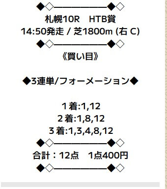 20250907連勝乱舞の予想