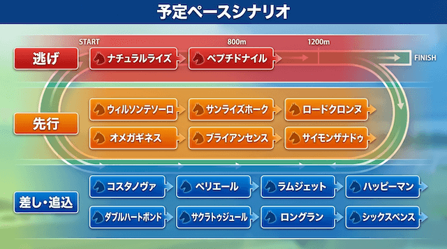 フェブラリーステークス隊列イメージ