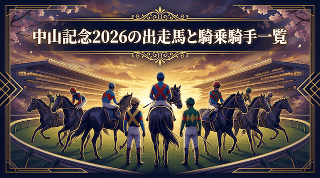 中山記念2026の出走馬と騎乗騎手一覧