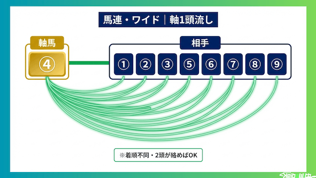 地方競馬の軸馬予想:馬連・ワイドで堅実に軸から広げる