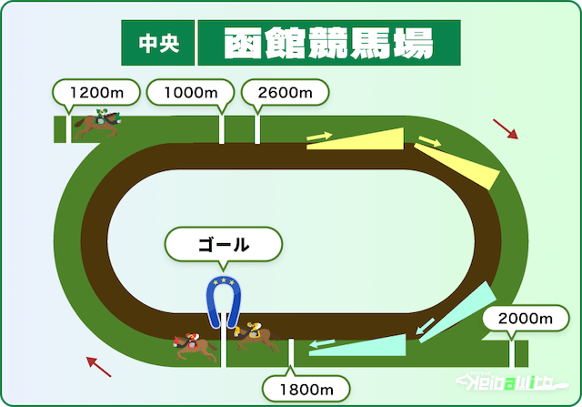 函館競馬場 芝全コース 画像