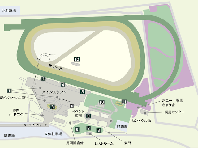 阪神競馬場 基本情報 会場全体図 画像
