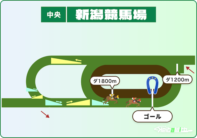 新潟競馬場 ダートコース一覧 画像