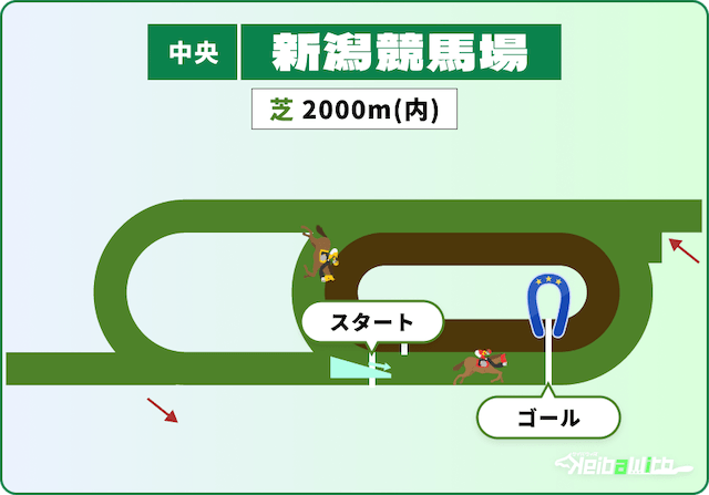新潟競馬場 芝2,000m 画像