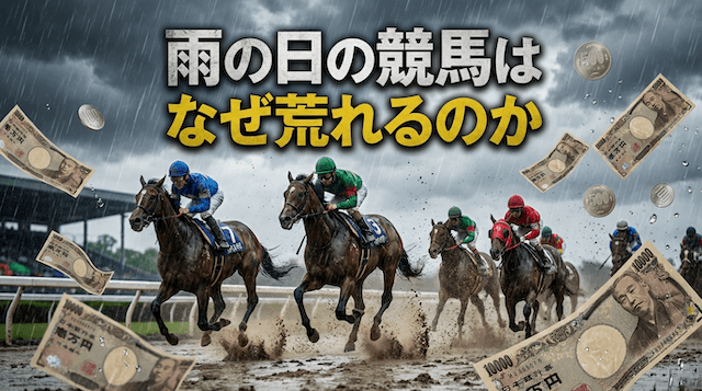 雨の日の競馬が荒れる理由