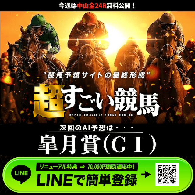 皐月賞でオススメのAI予想は超すごい競馬！